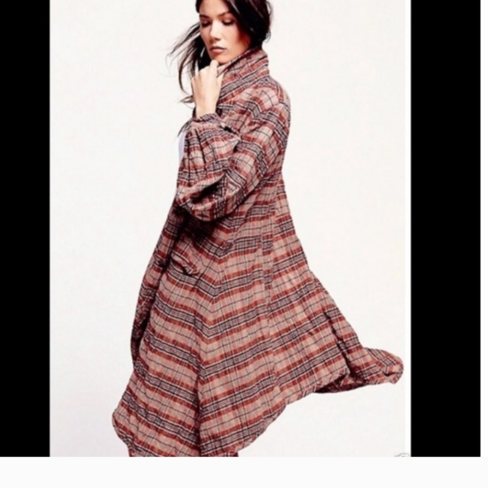 Free people boho coat. Like new